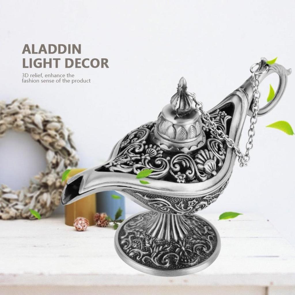 European Retro Aladdin Lamp Metal Aromatherapy Decor by HitMyNeed