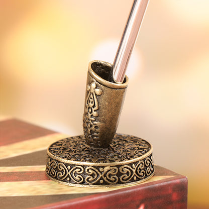 European Vintage Metal Pen Holder Stand by HitMyNeed