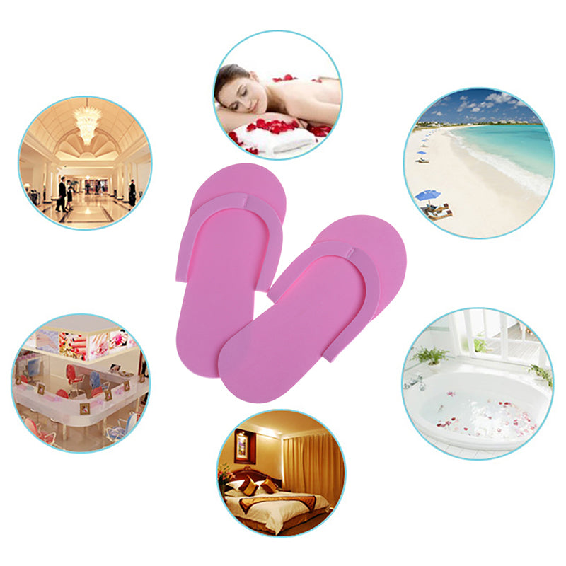 EVA Foam Disposable Pedicure Flip Flops (12 Pairs) by HitMyNeed