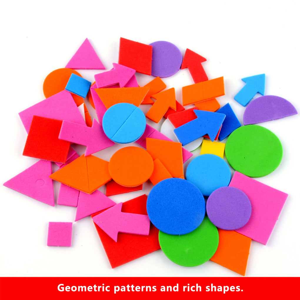 EVA Foam Shape Stickers for Kids Crafts (150pcs) by HitMyNeed