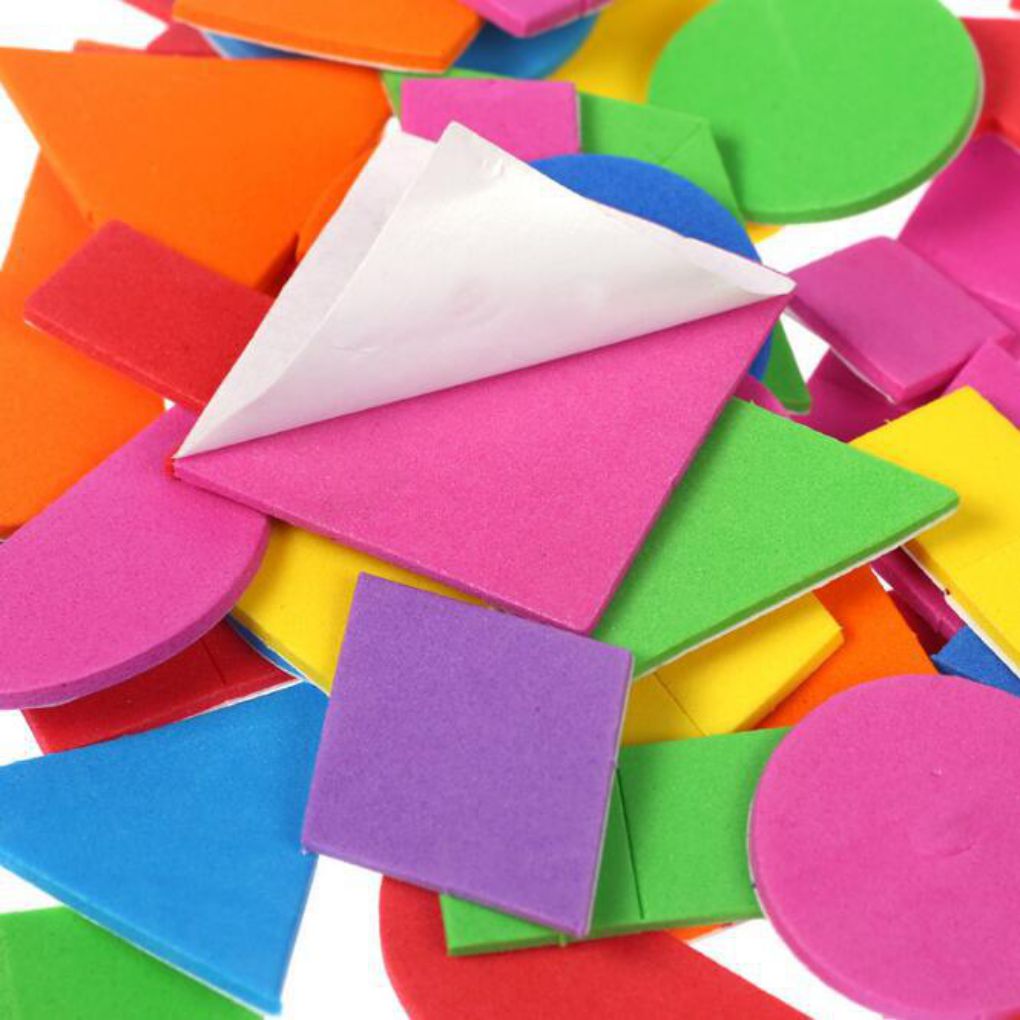 EVA Foam Shape Stickers for Kids Crafts (150pcs) by HitMyNeed