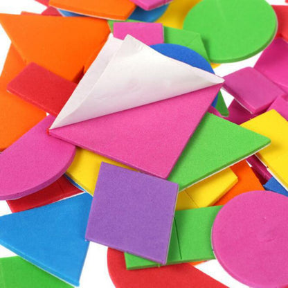 EVA Foam Shape Stickers for Kids Crafts (150pcs) by HitMyNeed