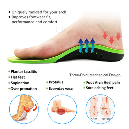 EVA Orthopedic Arch Support Insoles for Sports Shoes by HitMyNeed