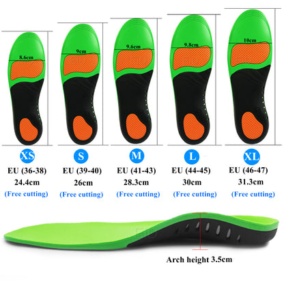 EVA Orthopedic Arch Support Insoles for Sports Shoes by HitMyNeed