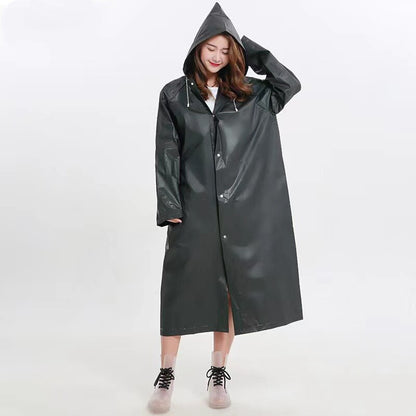 EVA Unisex Waterproof Raincoat - Black by HitMyNeed