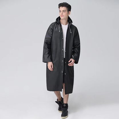 EVA Unisex Waterproof Raincoat - Black by HitMyNeed