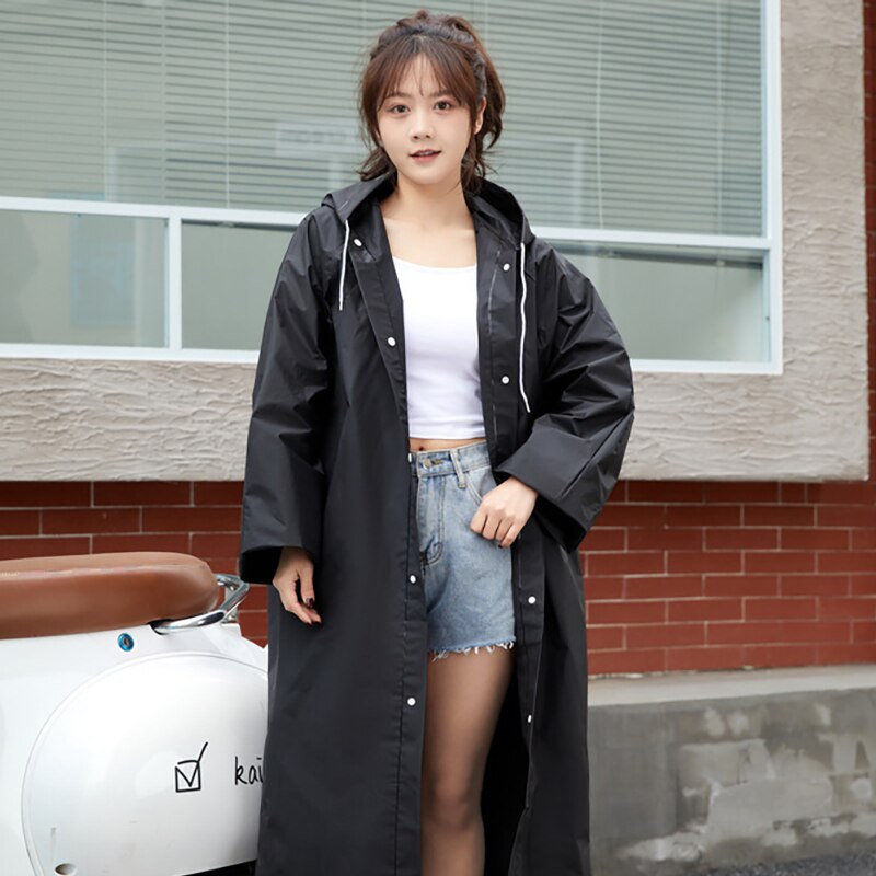 EVA Unisex Waterproof Raincoat - Black by HitMyNeed