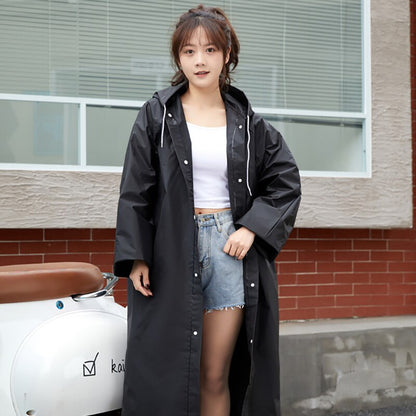 EVA Unisex Waterproof Raincoat - Black by HitMyNeed