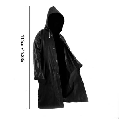 EVA Unisex Waterproof Raincoat - Black by HitMyNeed