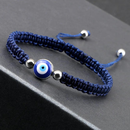 Evil Eye Braided Red & Black Adjustable Bracelet by HitMyNeed