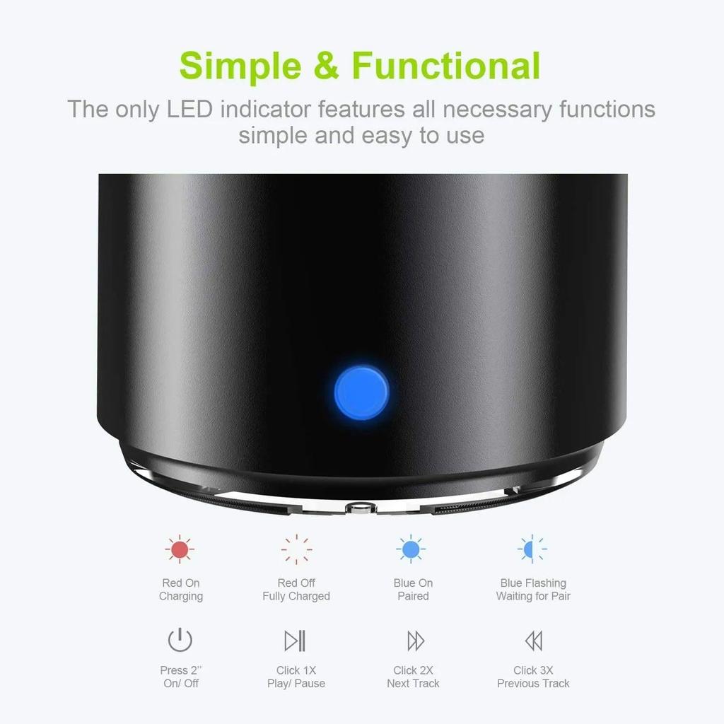 EWA A106 Pro Mini Bluetooth Speaker IPX7 by HitMyNeed