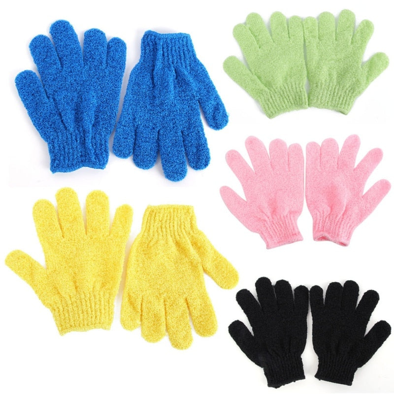 Exfoliating Bath Gloves Scrubber - 1 Pair by HitMyNeed