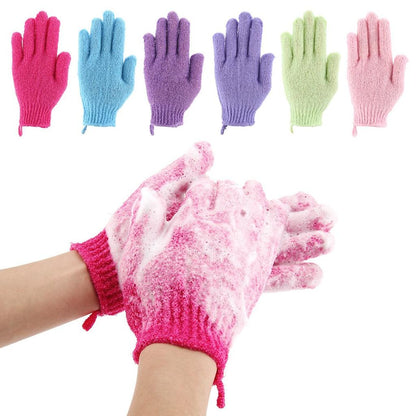 Exfoliating Body Scrub Gloves (1 Pair) by HitMyNeed