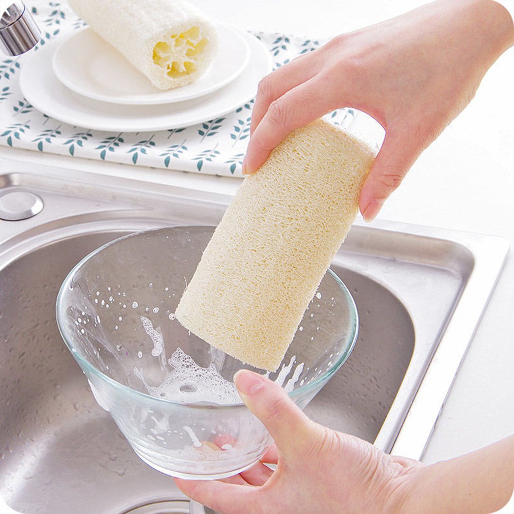 Exfoliating Natural Loofah Sponges (6 Pack) by HitMyNeed
