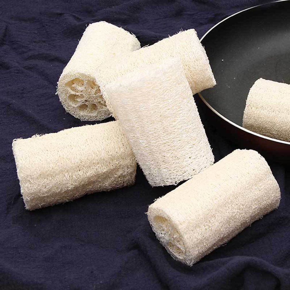 Exfoliating Natural Loofah Sponges (6 Pack) by HitMyNeed