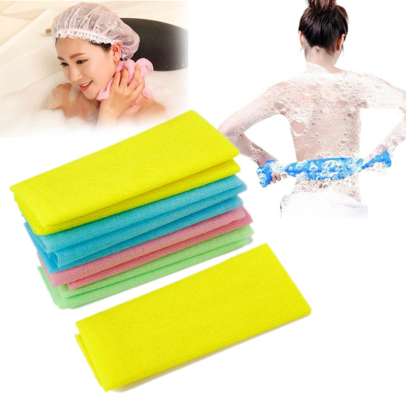 Exfoliating Nylon Bath Washcloth Towel Set, 2-Piece by HitMyNeed