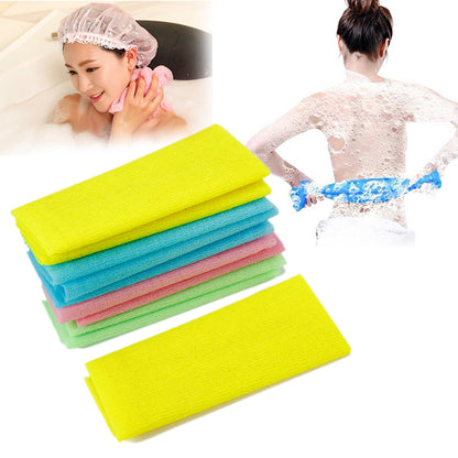 Exfoliating Nylon Bath Washcloth Towel Set, 2-Piece by HitMyNeed