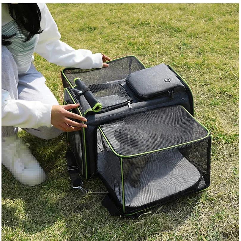 Expandable Airline Approved Cat & Small Dog Travel Bag by HitMyNeed