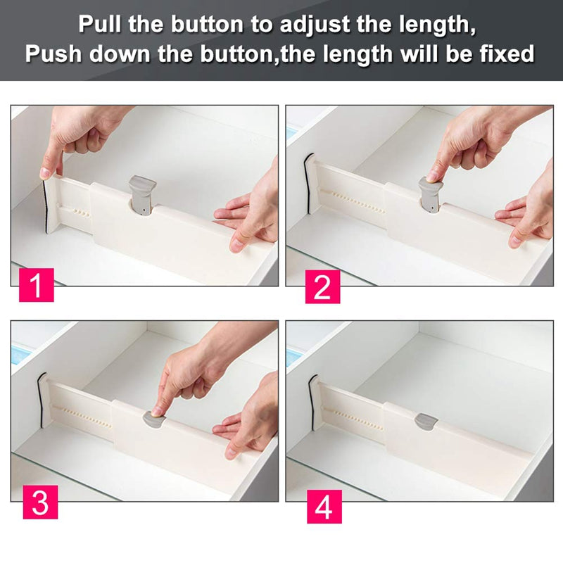 Expandable Drawer Dividers Set of 5 by HitMyNeed