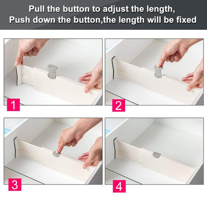 Expandable Drawer Dividers Set of 5 by HitMyNeed