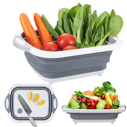 Expandable Kitchen Cutting Board Drain Organizer by HitMyNeed