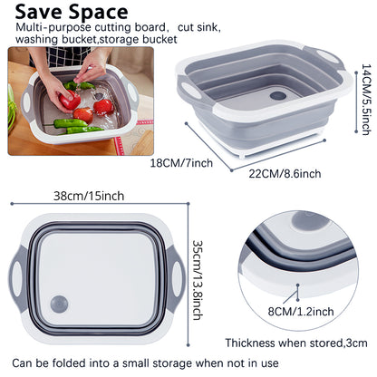 Expandable Kitchen Cutting Board Drain Organizer by HitMyNeed