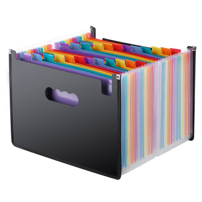Expandable Legal Size Accordion File Folder, 24 Pockets by HitMyNeed
