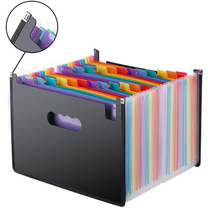 Expandable Legal Size Accordion File Folder, 24 Pockets by HitMyNeed
