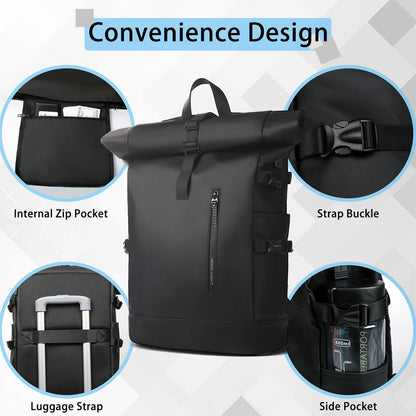 Expandable Travel Laptop Backpack 15.6" with USB Port by HitMyNeed