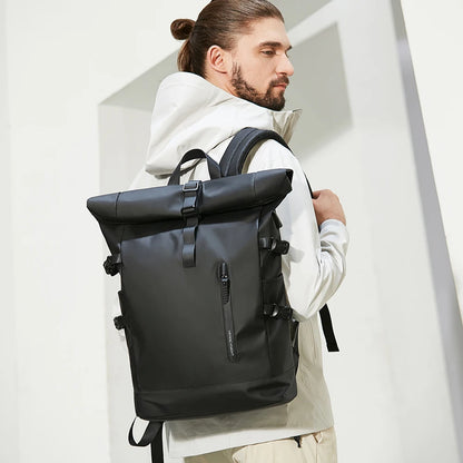 Expandable Waterproof Travel Backpack with USB Port by HitMyNeed