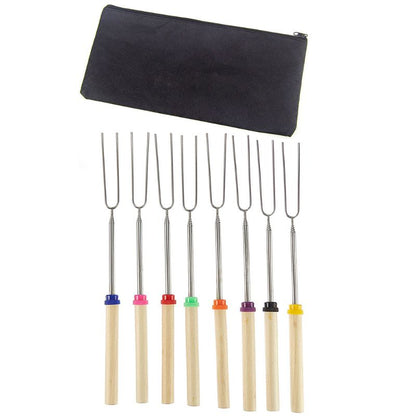 Extendable Marshmallow Roasting Sticks Set of 8 by HitMyNeed