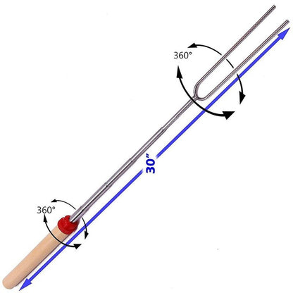Extendable Marshmallow Roasting Sticks Set of 8 by HitMyNeed