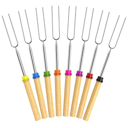 Extendable Marshmallow Roasting Sticks Set of 8 by HitMyNeed