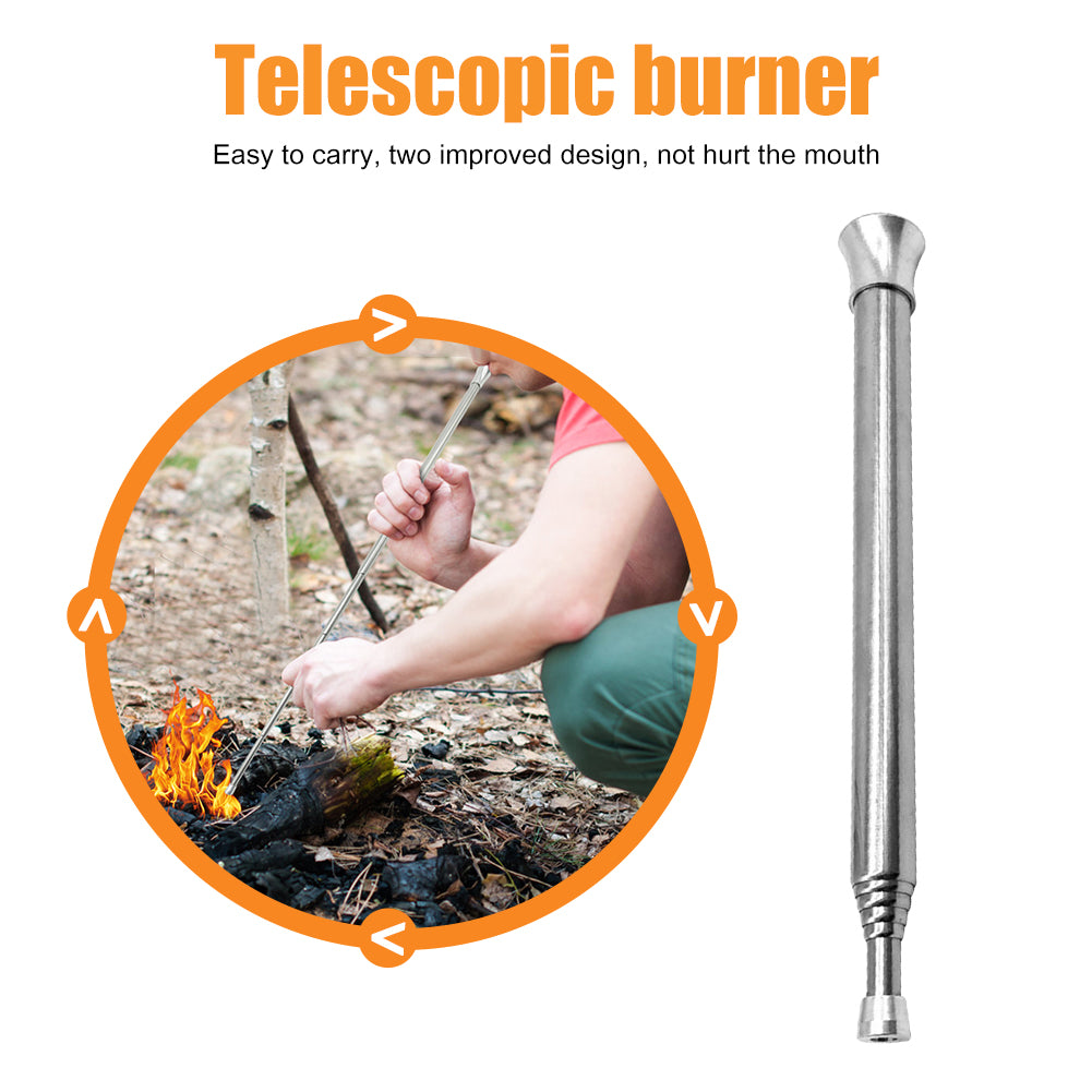 Extendable Stainless Steel Fire Blower Pipe by HitMyNeed