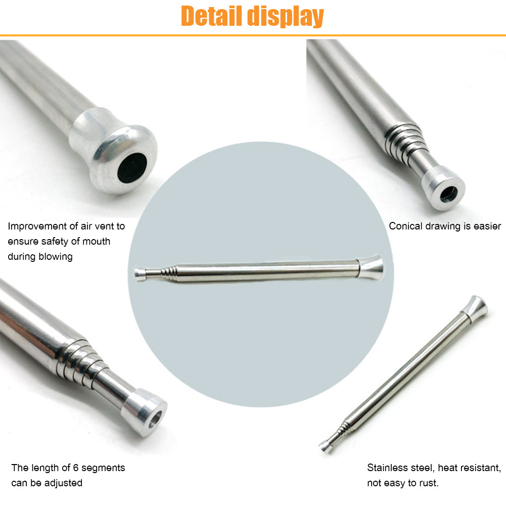 Extendable Stainless Steel Fire Blower Pipe by HitMyNeed
