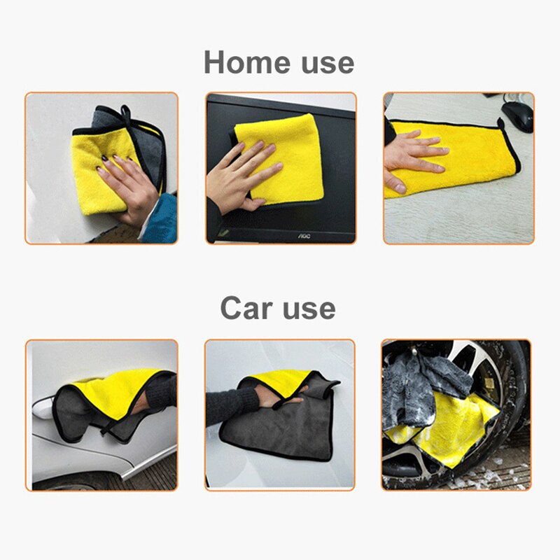 Extra Soft Microfiber Car Cloths Set (3 Pack) by HitMyNeed