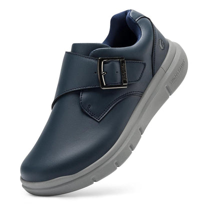 Extra Wide Men's Leather Diabetic Walking Shoes style-b-100018786 us-10-5-wide by HitMyNeed