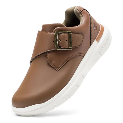 Extra Wide Men's Leather Diabetic Walking Shoes style-b-365458 us-8-wide by HitMyNeed