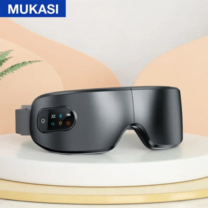 Eye Massager Mask with Heat, Vibration & Bluetooth Music black by HitMyNeed