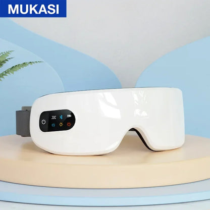 Eye Massager Mask with Heat, Vibration & Bluetooth Music white by HitMyNeed