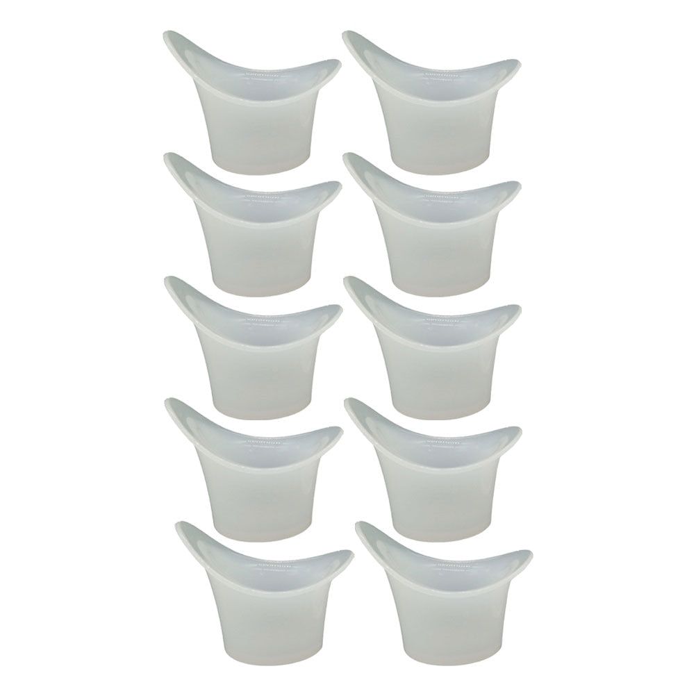 Eye Wash Cup Set 10-Pack Reusable PE Rinse Cups by HitMyNeed