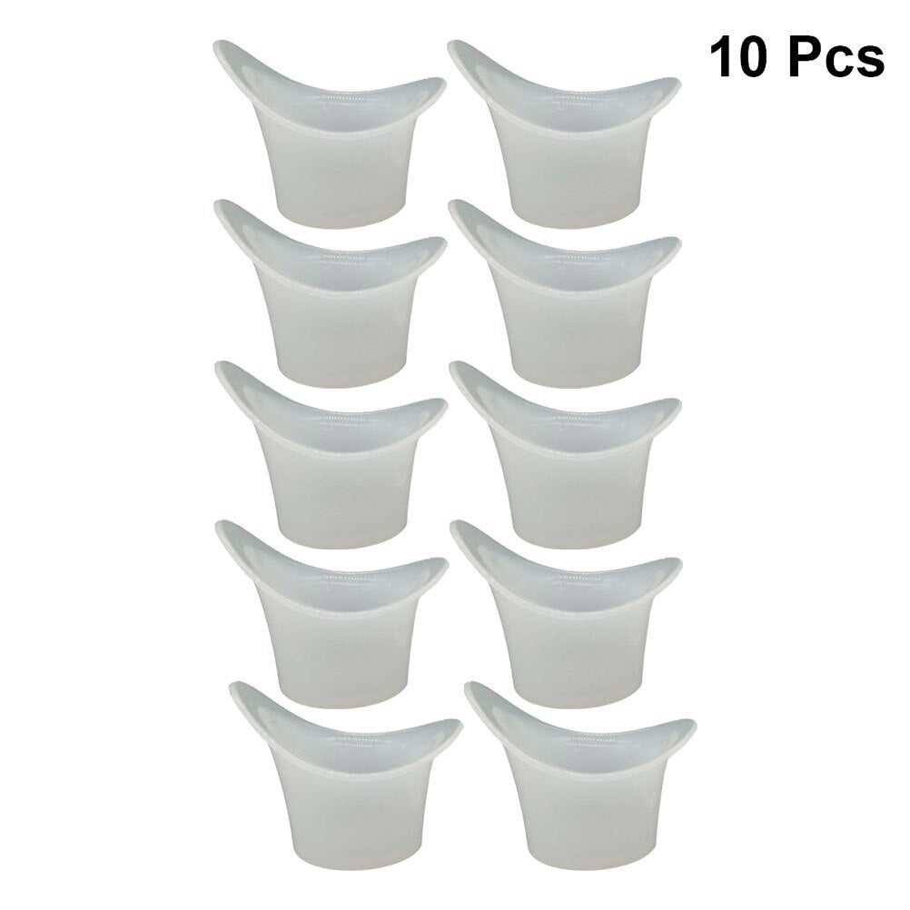 Eye Wash Cup Set 10-Pack Reusable PE Rinse Cups by HitMyNeed
