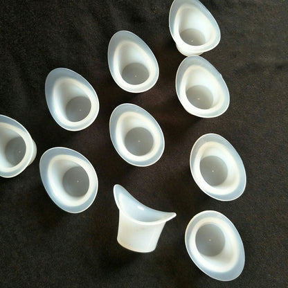 Eye Wash Cup Set 10-Pack Reusable PE Rinse Cups by HitMyNeed