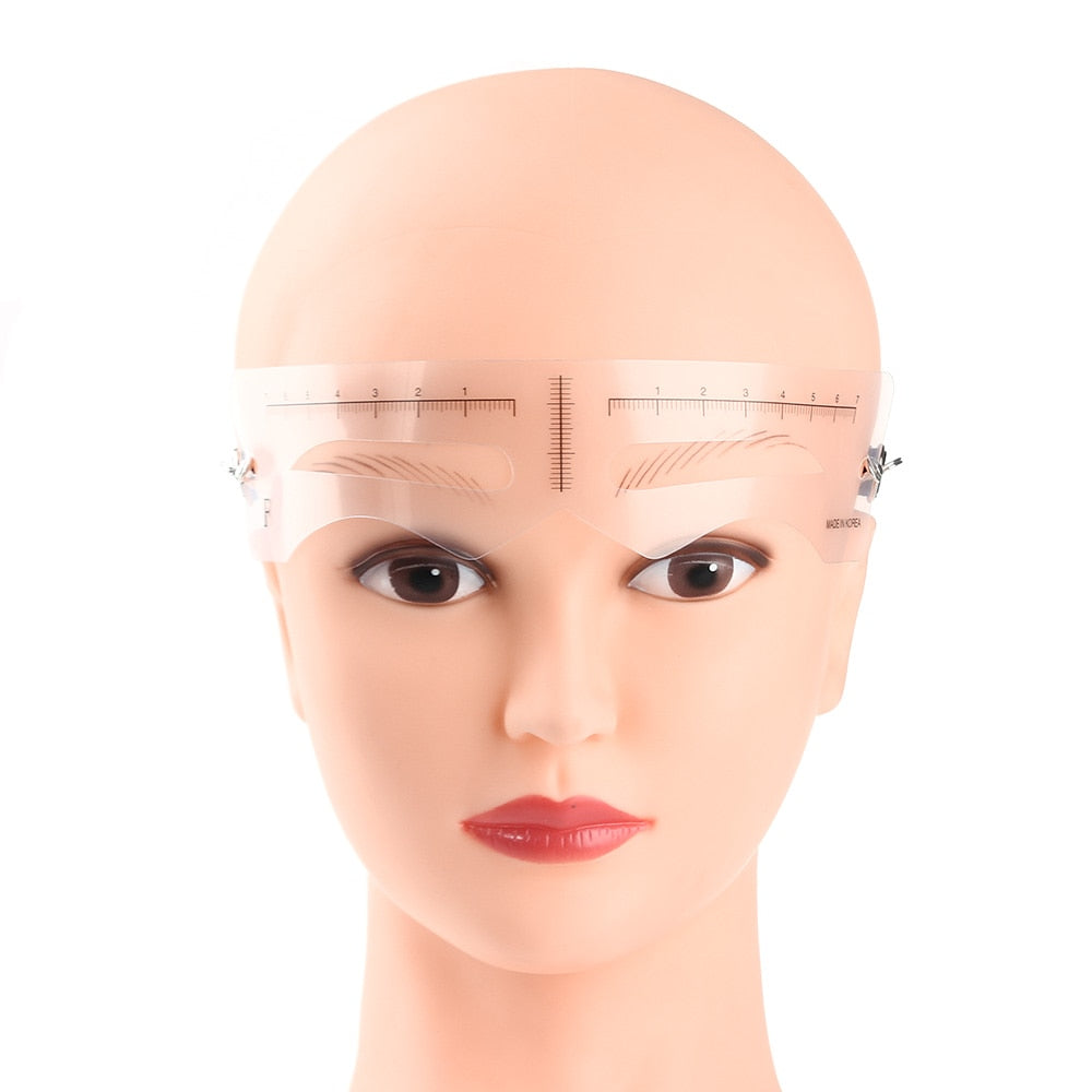 Eyebrow Stencil Kit with Head Strap, 12-Piece Set by HitMyNeed