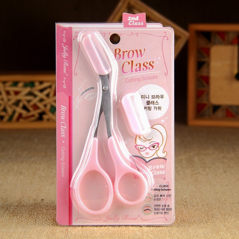 Eyebrow Trimmer Scissors with Detachable Comb Set by HitMyNeed