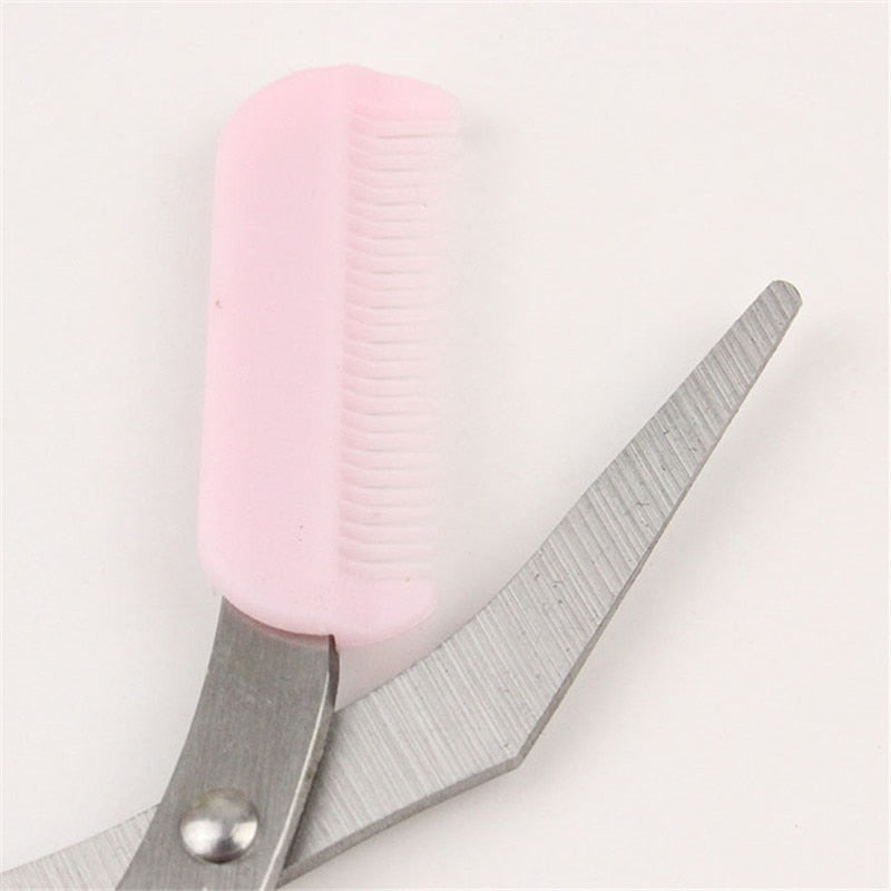 Eyebrow Trimmer Scissors with Detachable Comb Set by HitMyNeed