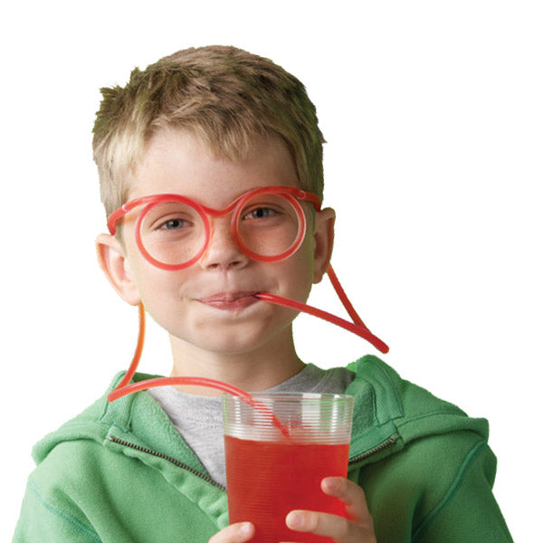 Eyeglasses Shaped Long Plastic Drinking Straw by HitMyNeed