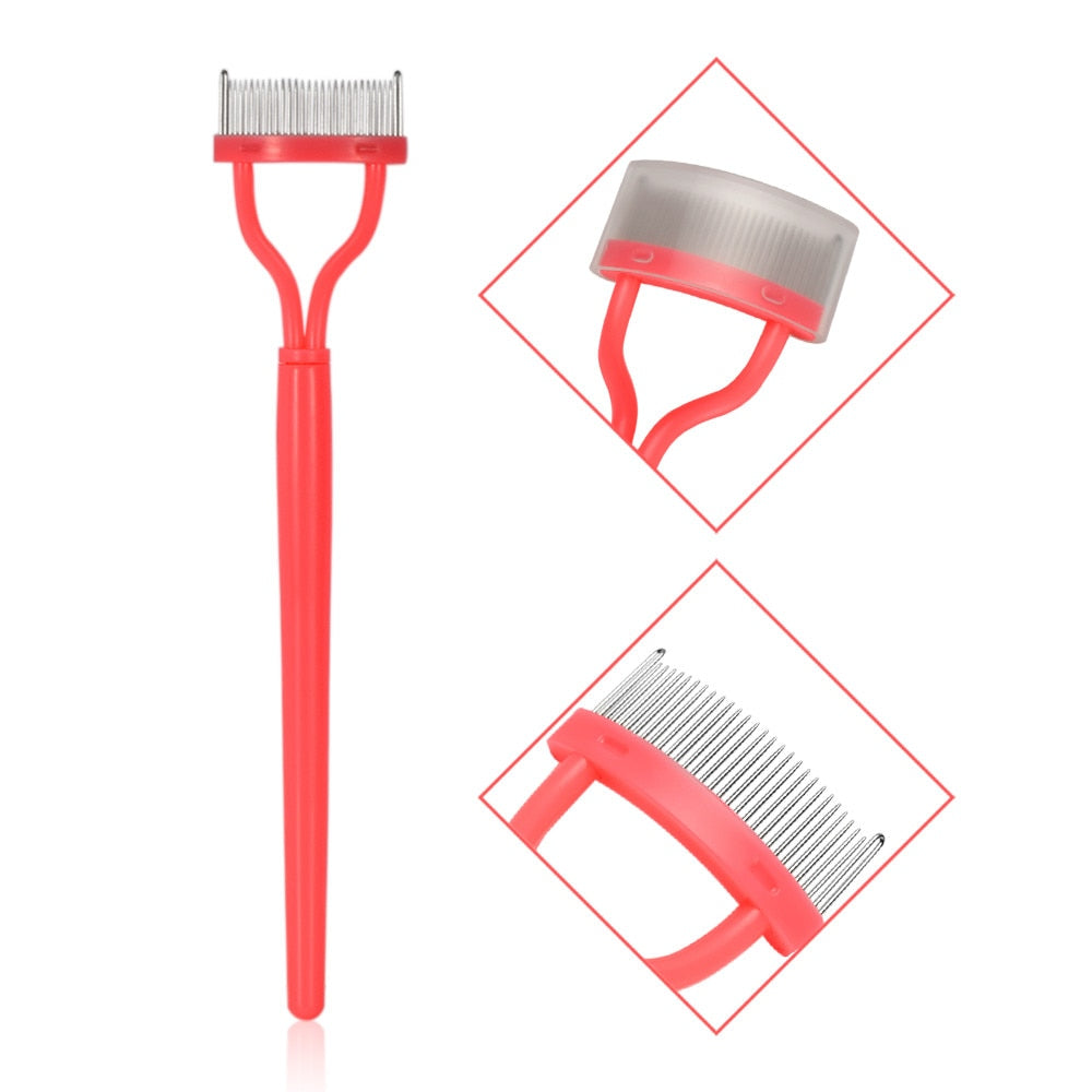 Eyelash Comb Lash Separator with Protective Cover by HitMyNeed