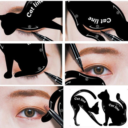 Eyeliner Cat Eye Stencil Set, 2 Pieces by HitMyNeed