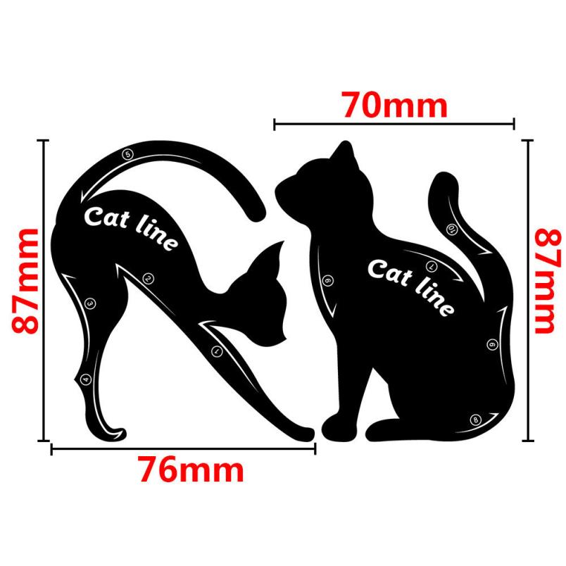 Eyeliner Cat Eye Stencil Set, 2 Pieces by HitMyNeed